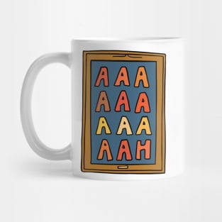 The Scream Painting Pun Mug